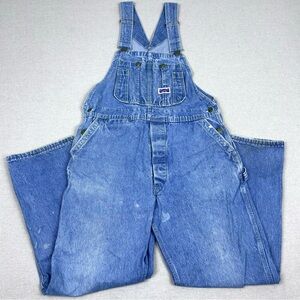 Vintage 1960’s Big Smith Painter Bib Blue Denim Workwear Unisex Overalls